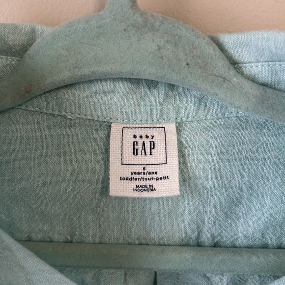 Baby Gap Cotton Dress Shirt size 5 years - Picture 2 of 3